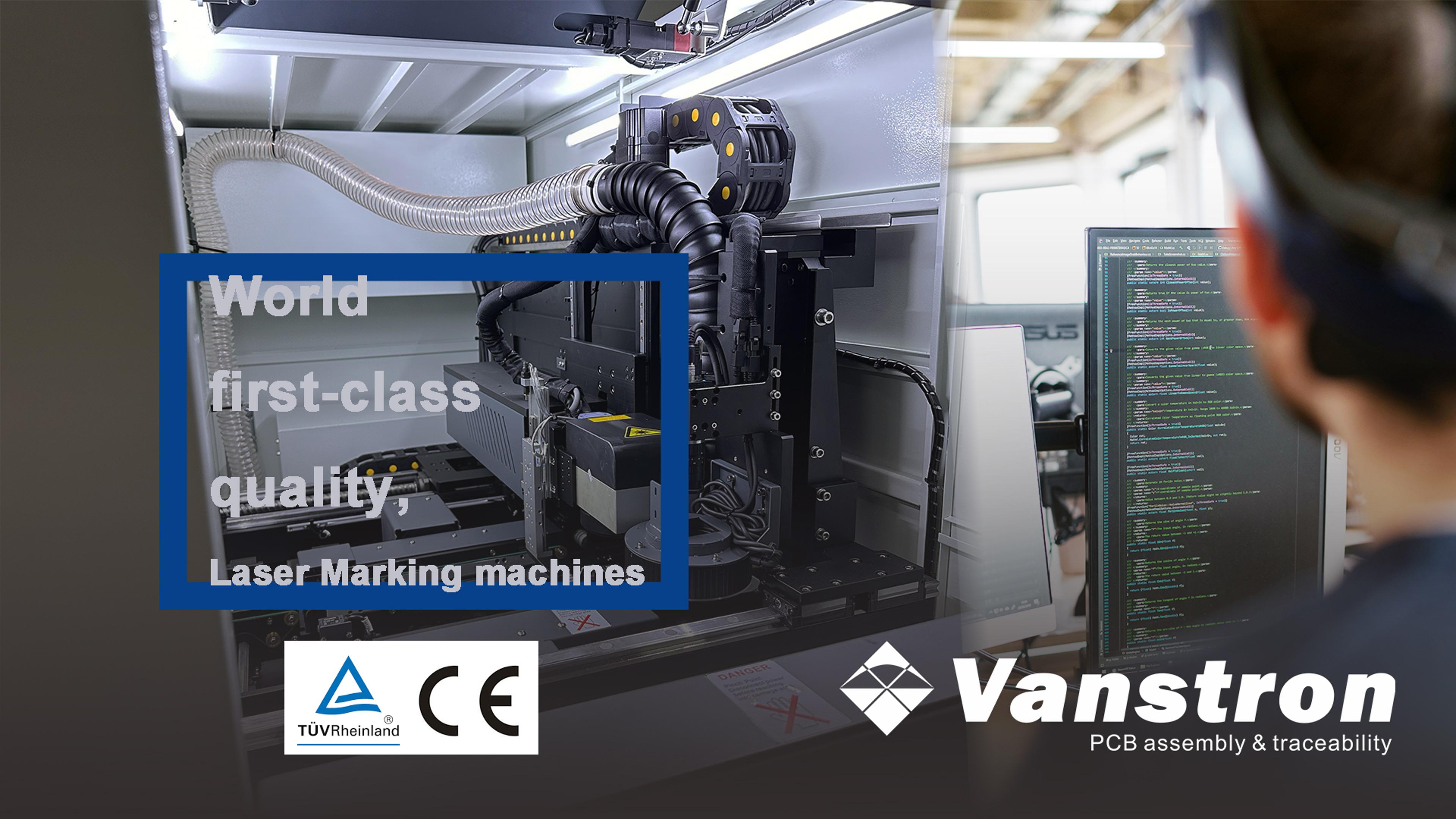 Laser marking machine with double side marking 